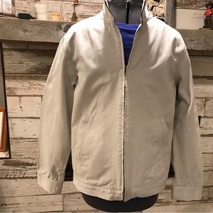 Sonoma Men’s Large Tan Canvas / Denim Jacket